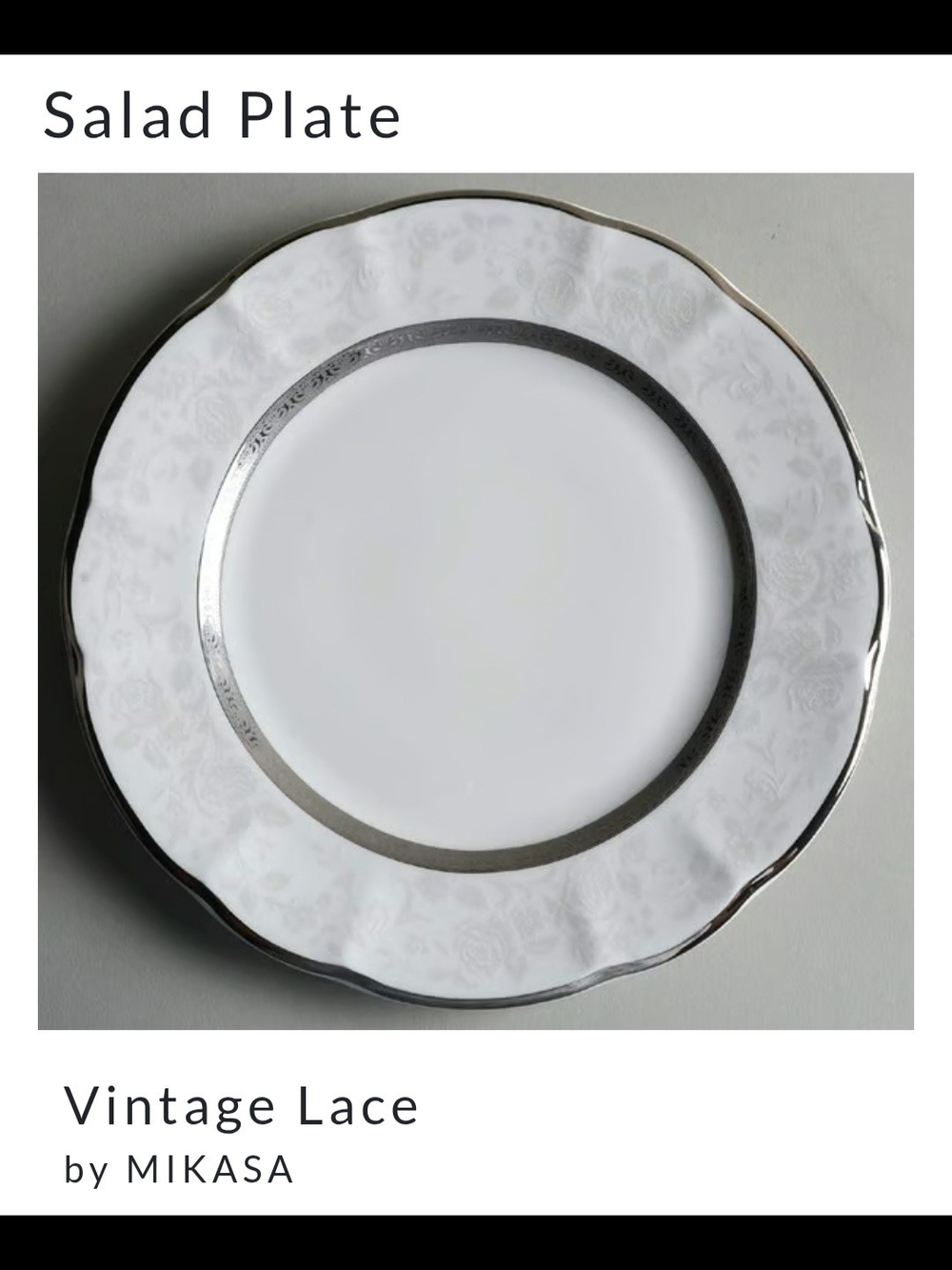 Mikasa Vintage Lace 5pc Place Setting (8 Available) - Picture 8 of 11